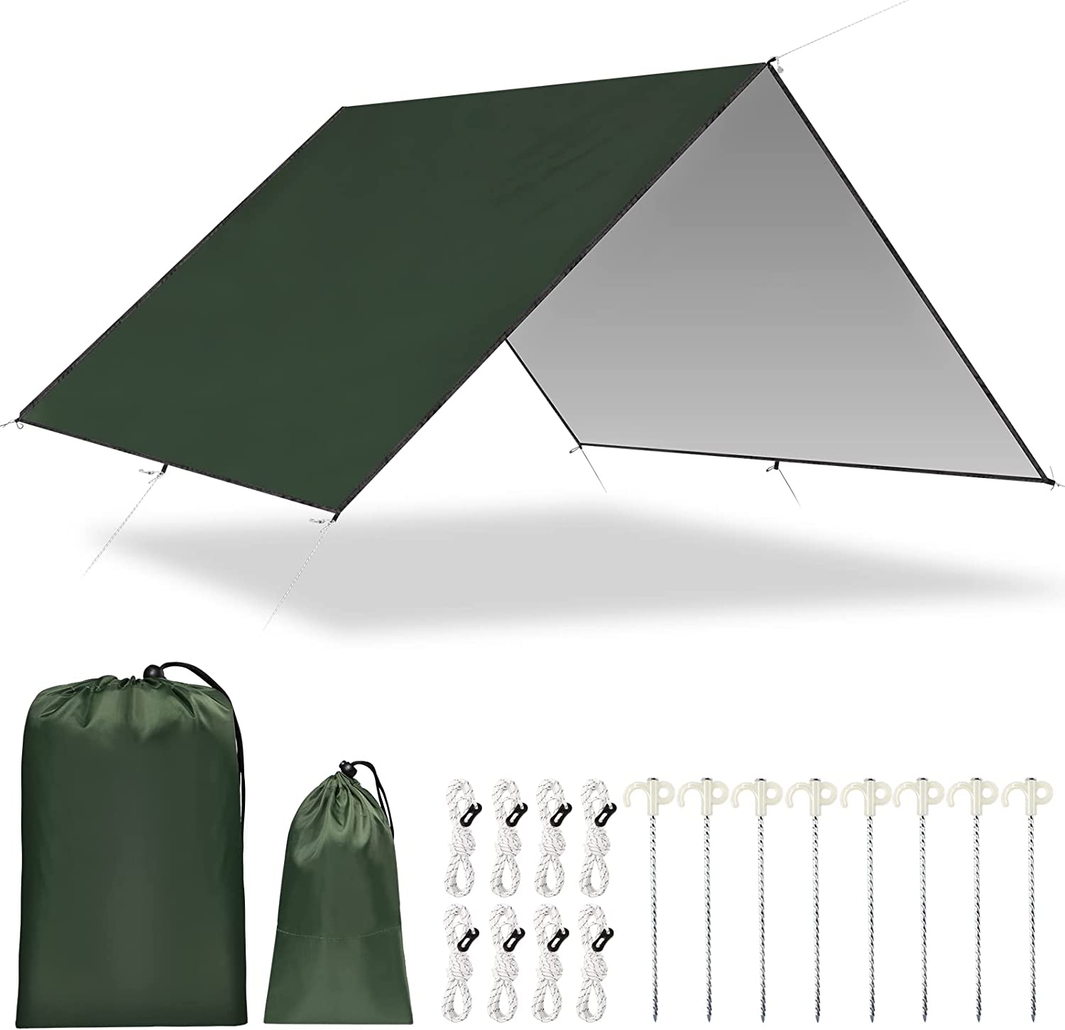 Hammock Rain Tarp - 2026 قماش تخييم مقاوم للماء، غطاء