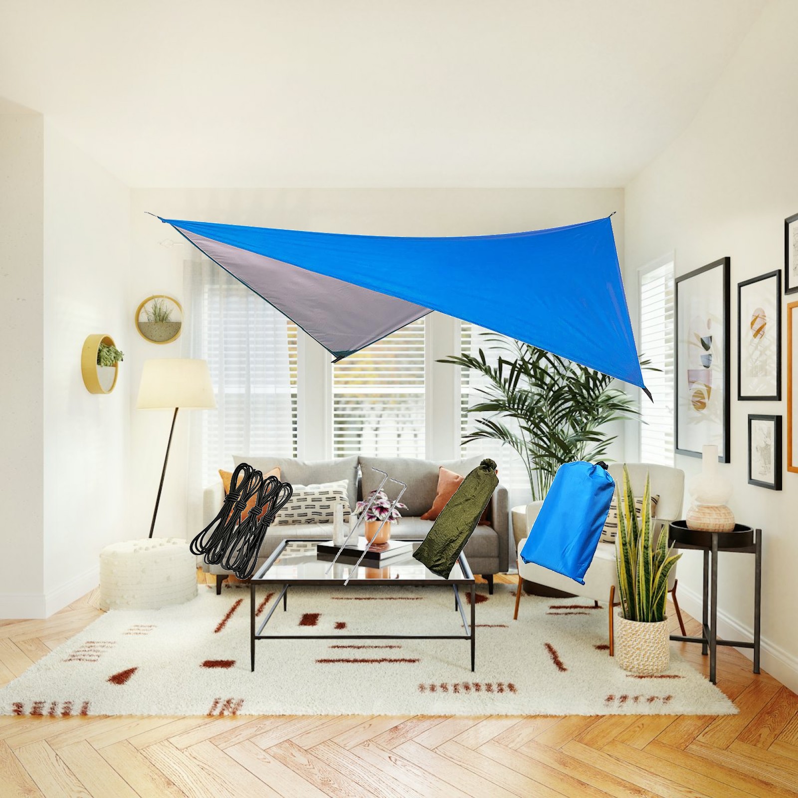 Hammock Rain Tarp - خيمة مقاومة للماء، غطاء واقي من
