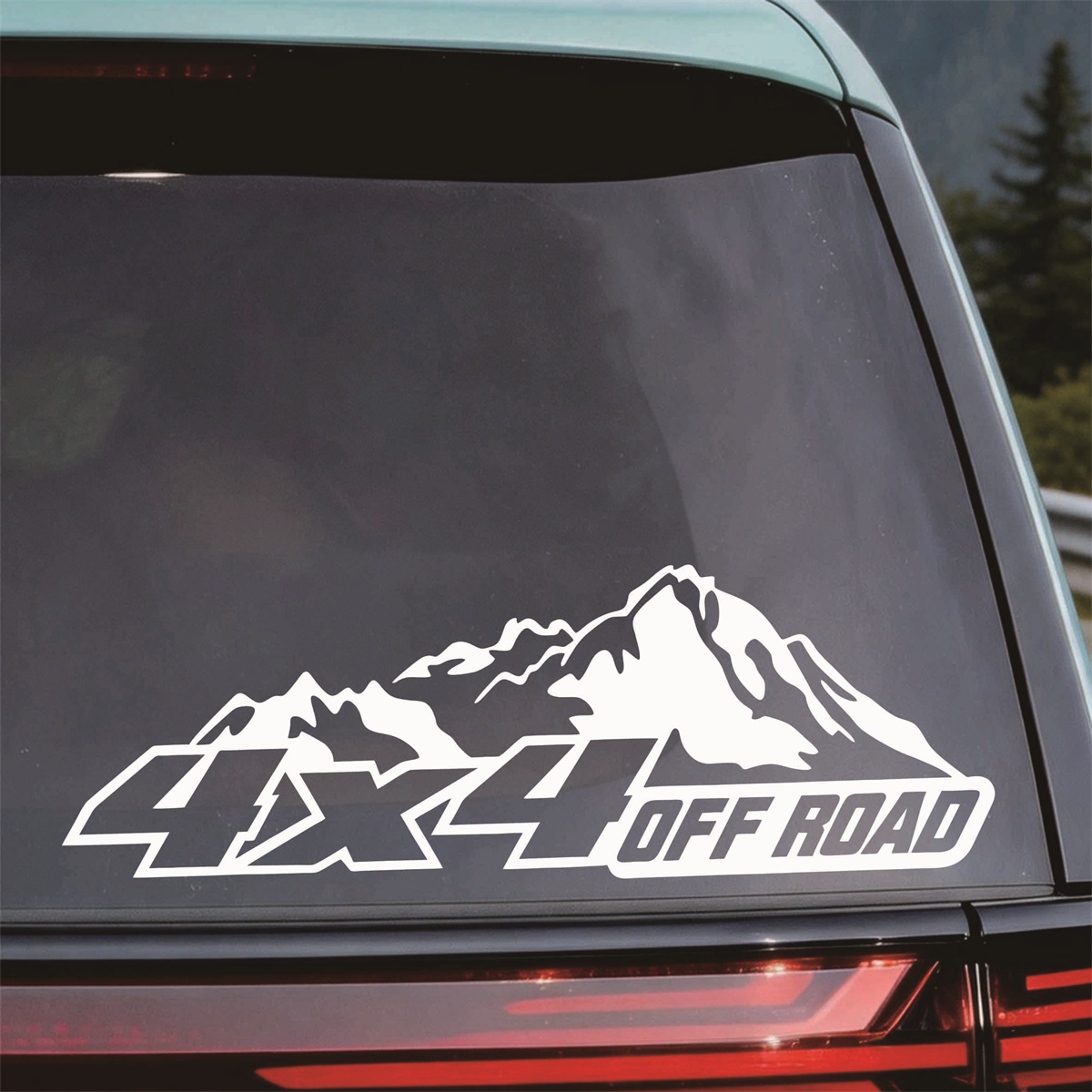 Outdoor Adventure Jeep - ملصق فينيل للسيارات ذات الدفع الرباعي
