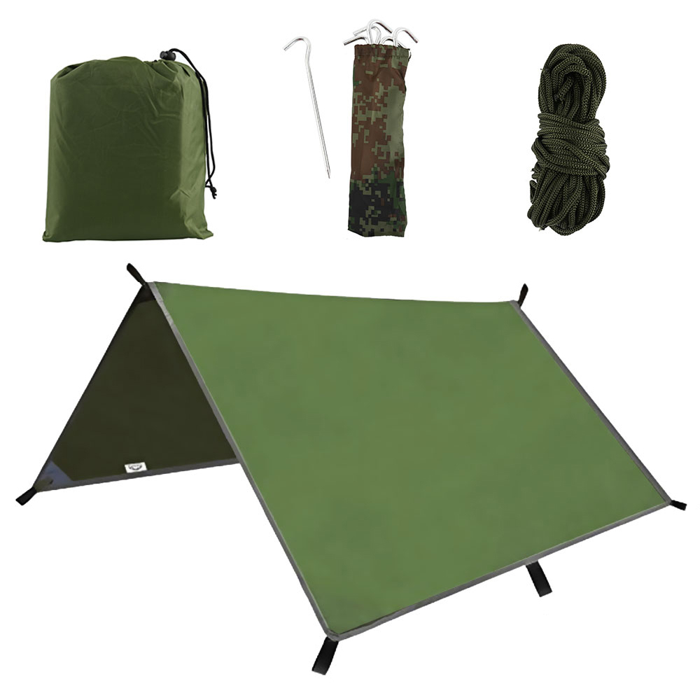 Hammock Rain Tarp - مظلة 3×3 متر مقاومة للماء، خيمة