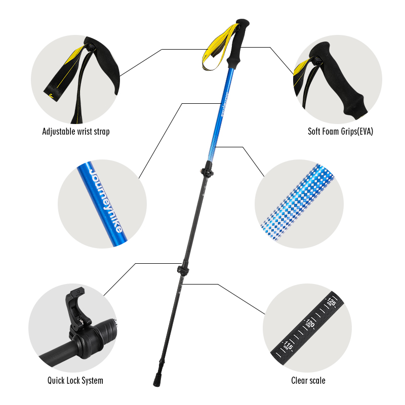 عصا المشي من ألياف الكربون 3K  - مراجعة Trekking Pole Carbon وسعره