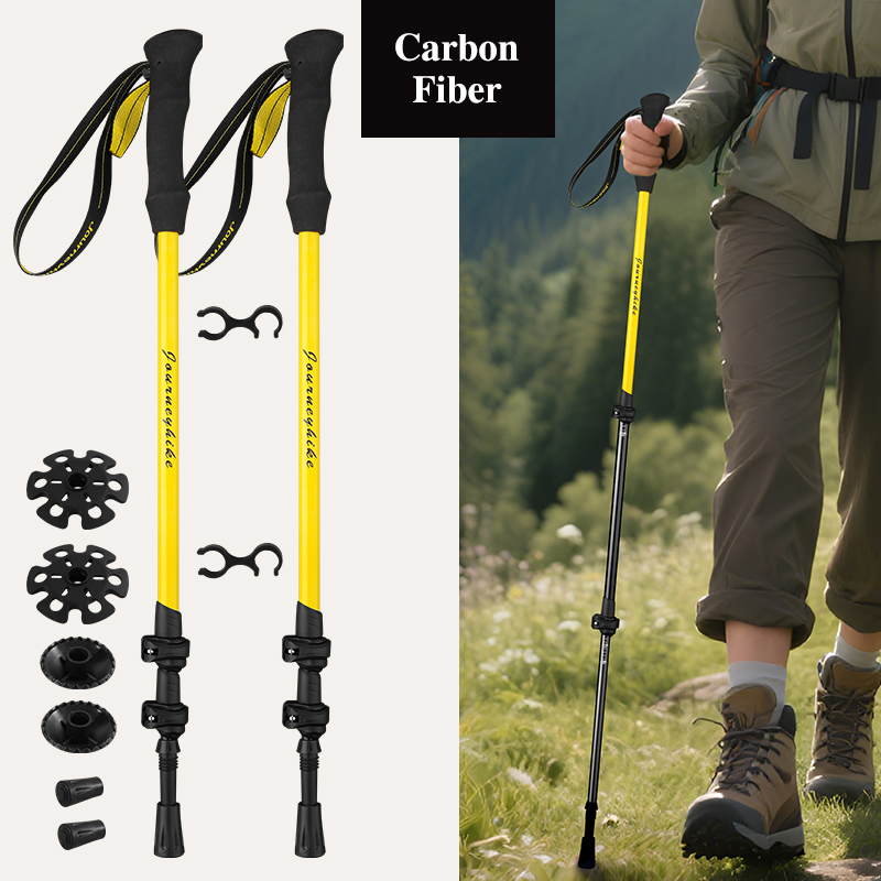 عصا المشي من ألياف الكربون 3K  - مراجعة Trekking Pole Carbon وسعره