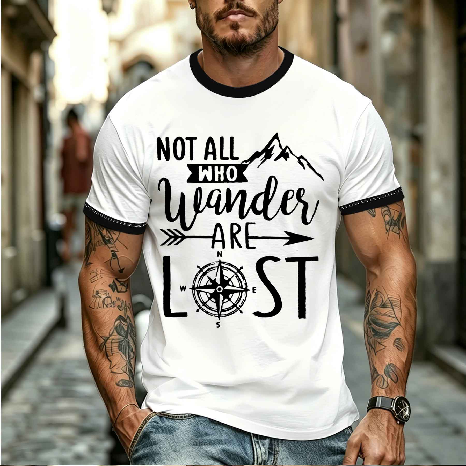 تي شيرت رجالي جديد لعام 2026 ب - مراجعة Outdoor Adventure Quotes Short وسعره