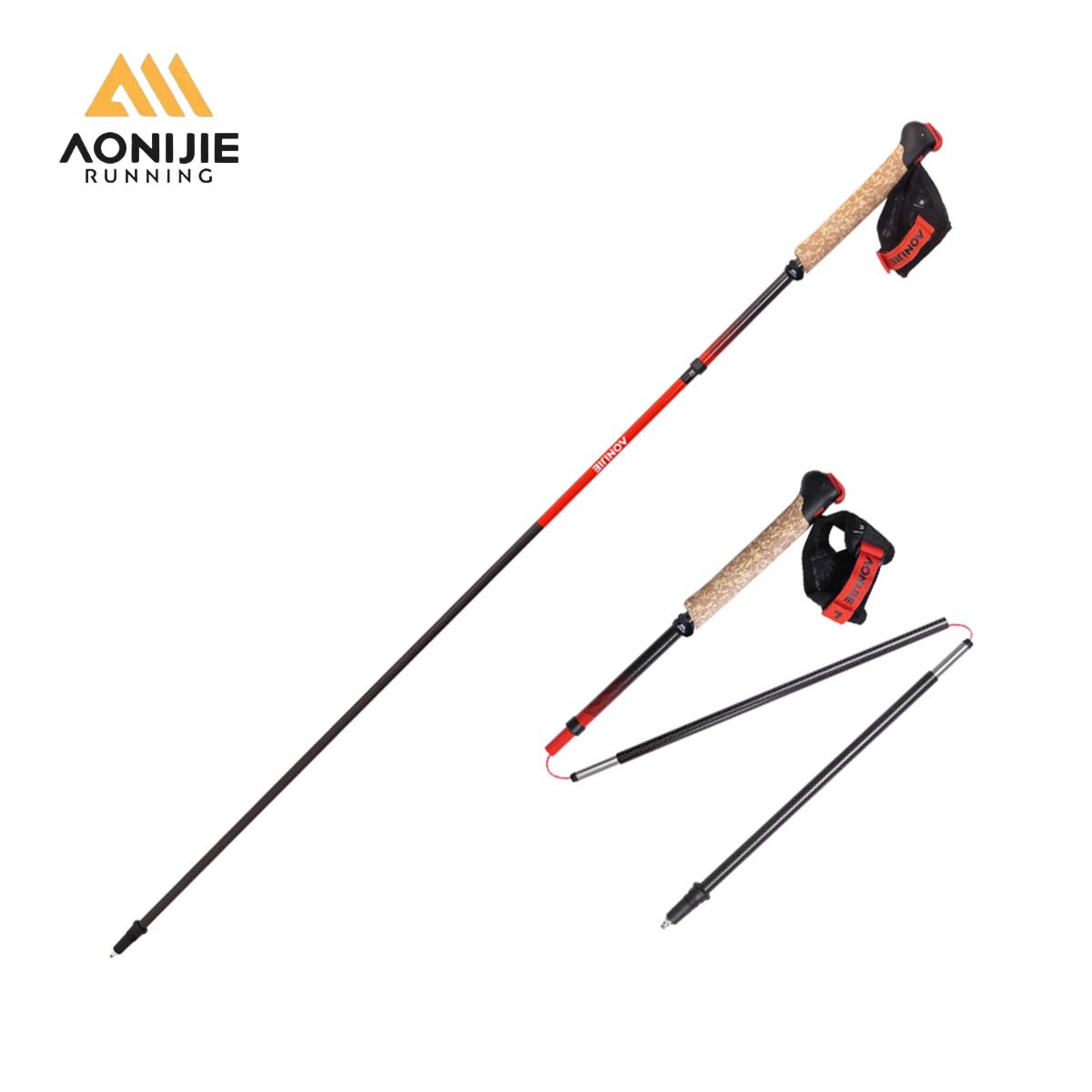 قطعتان من عصي المشي القابلة لل - مراجعة Trekking Pole Carbon وسعره