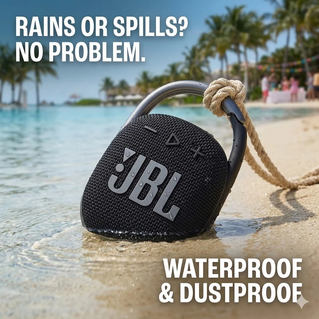 مكبر صوت JBL CLIP4 محمول ومتين - مراجعة Outdoor Adventure Hours وسعره