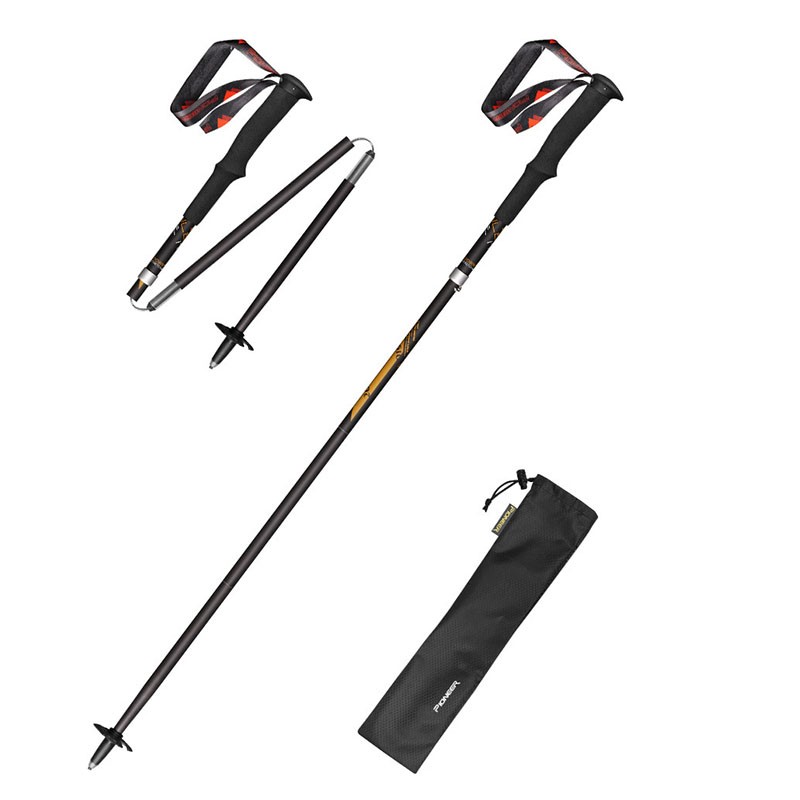 99% ألياف الكربون للطي عصا للم - مراجعة Trekking Pole Carbon وسعره