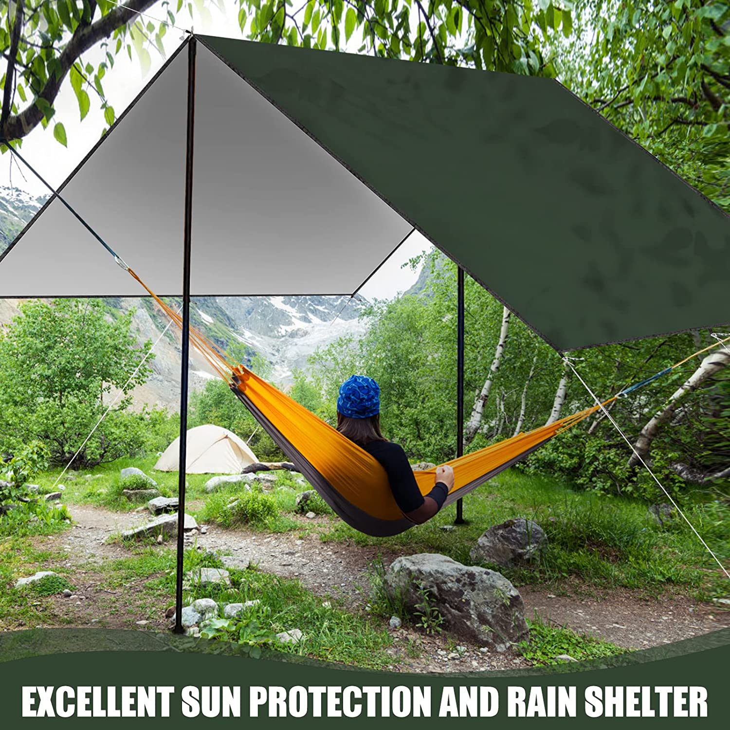 2026 قماش تخييم مقاوم للماء، غ - مراجعة Hammock Rain Tarp وسعره