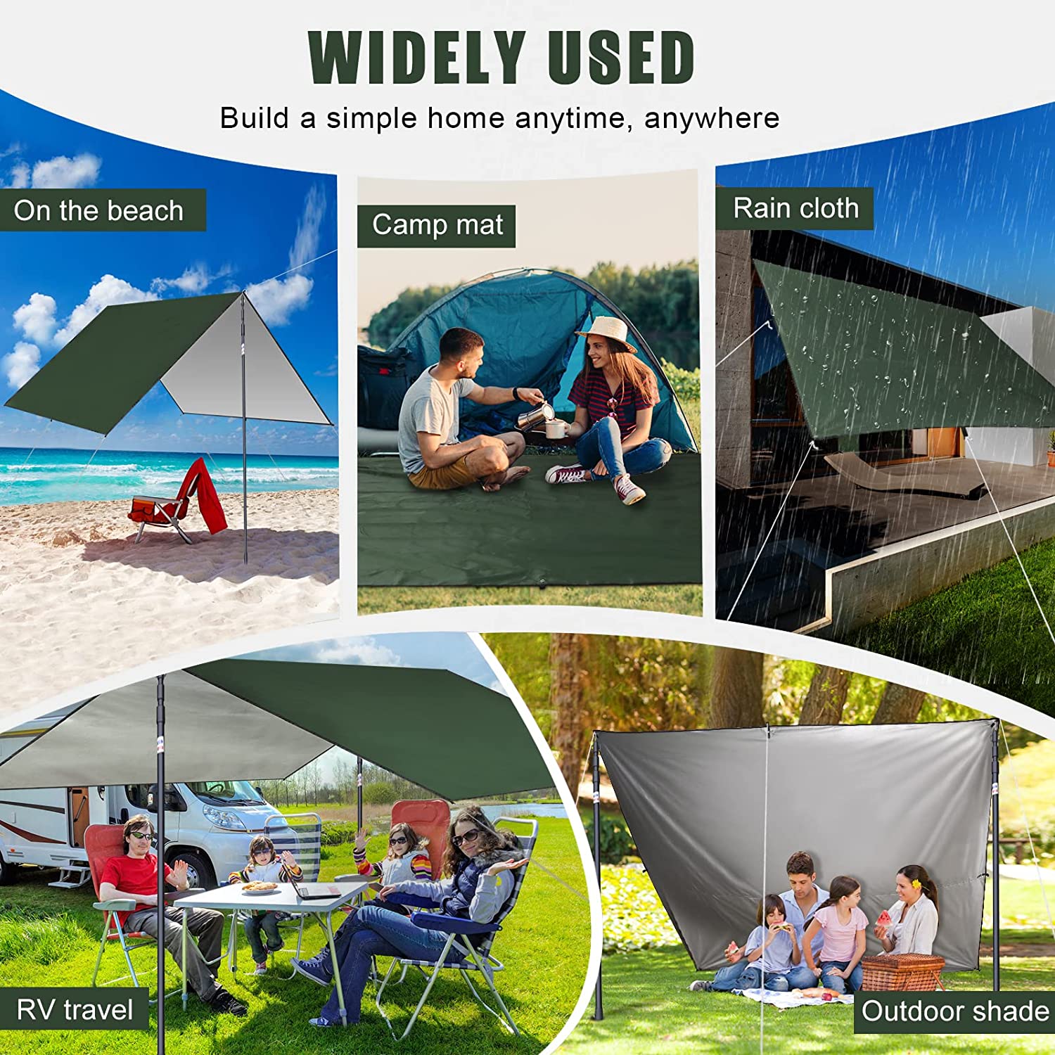2026 قماش تخييم مقاوم للماء، غ - مراجعة Hammock Rain Tarp وسعره