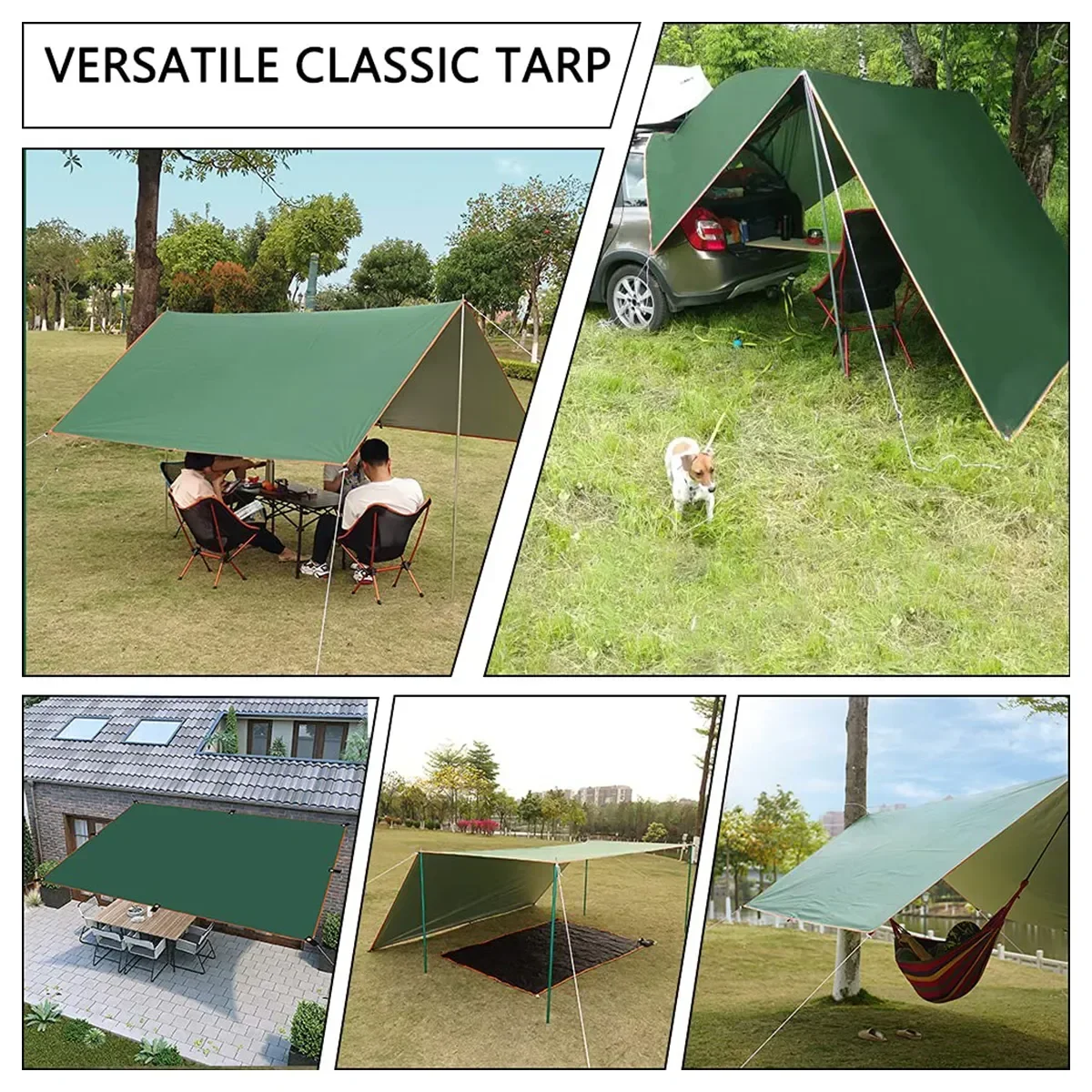 غطاء تخييم مقاوم للماء، خيمة،  - مراجعة Hammock Rain Tarp وسعره