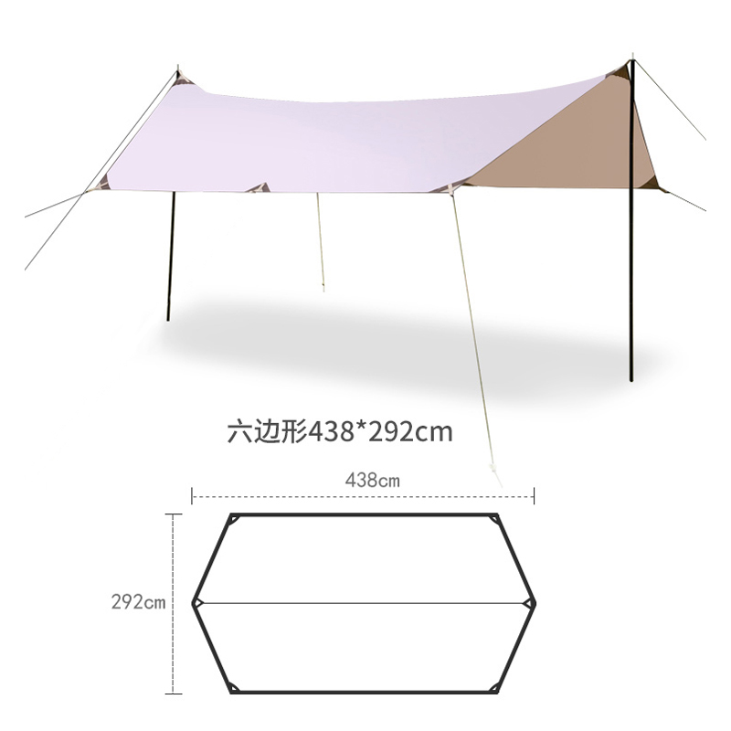 غطاء سداسي الشكل مقاوم للماء ب - مراجعة Hammock Rain Tarp وسعره