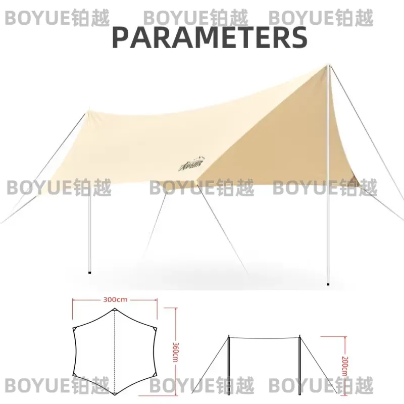 مظلة تخييم خارجية مقاومة للماء - مراجعة Hammock Rain Tarp وسعره