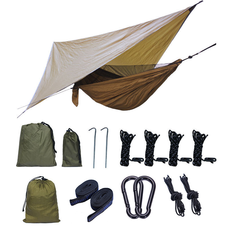 مجموعة مظلة تخييم مقاومة للماء - مراجعة Hammock Rain Tarp وسعره