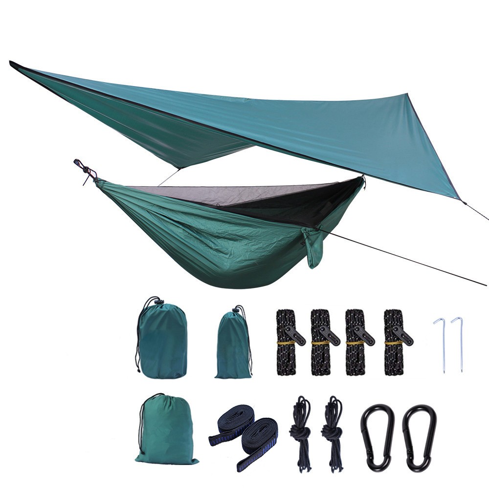 مجموعة مظلة تخييم مقاومة للماء - مراجعة Hammock Rain Tarp وسعره