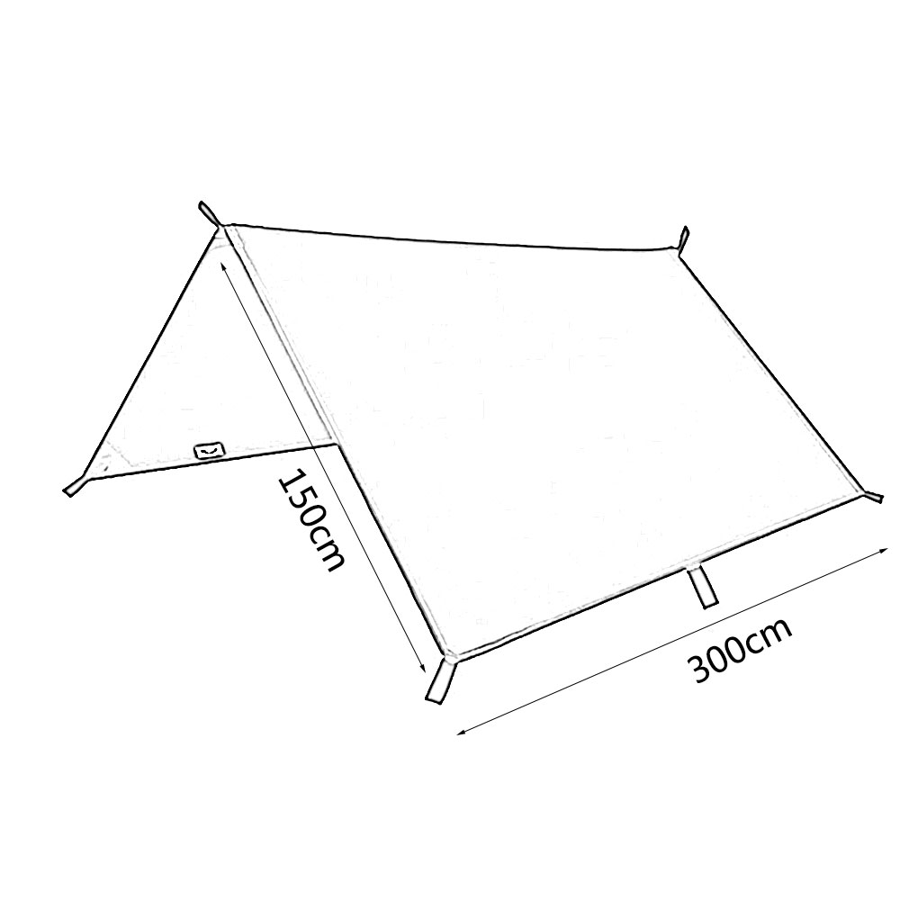 مظلة 3×3 متر مقاومة للماء، خيم - مراجعة Hammock Rain Tarp وسعره